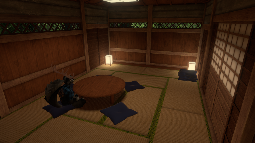 Shokako Loading Screen Shokaku Shrine – Wolfoshi, French Furry Exploring Worlds in VR